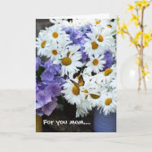 ハッピーマザー・デイ折り畳みグリーティングカード カード (黄色い花)