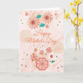 ハッピーマザー・デイ・グリーティング・カード カード (黄色い花)