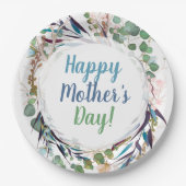 ハッピーマザー・デー・リーフとハーブ ペーパープレート (正面)