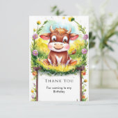 ハッピーマジカルカウバースデー サンキューカード (スタンド正面)