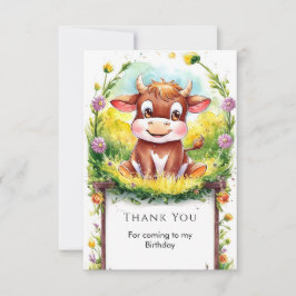 ハッピーマジカルカウバースデー サンキューカード