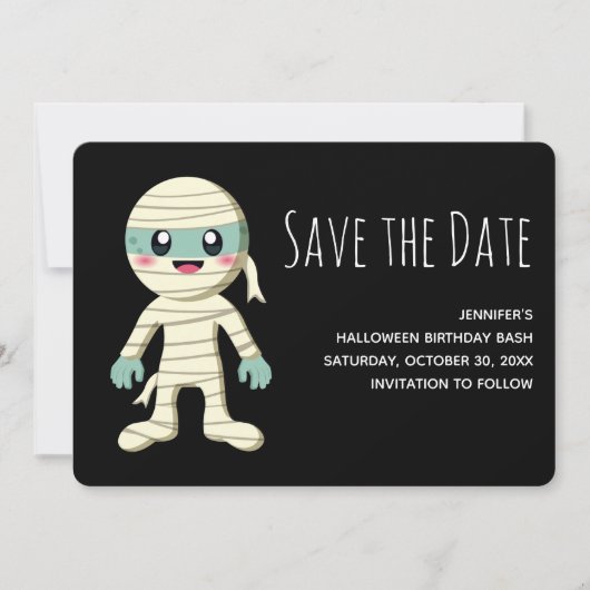 ハッピーママのハロウィーンモンスターSave the Date セーブザデート (正面)