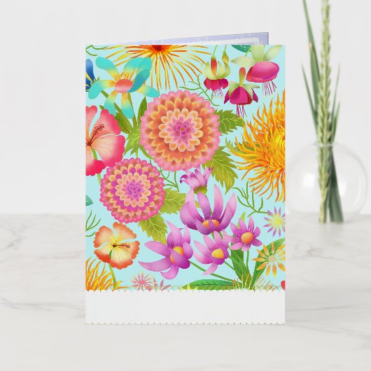 ハッピーママの日 箔グリーティングカード (正面)