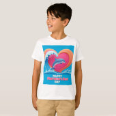 ハッピーマムクジラハート Tシャツ (正面フル)