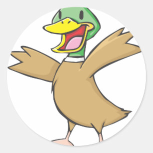ハッピーマラードアヒル ラウンドシール