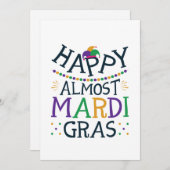 ハッピーマリーディグラおもしろいカーニバル シーズンカード (正面/裏面)