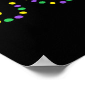 ハッピーマルディグラおもしろいス ポスター (角)