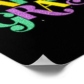 ハッピーマルディグラカーニバル脂肪火曜日（紋章の）フラ・ダ・リ ポスター (角)