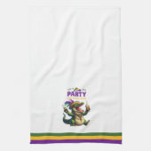 ハッピーマルディグラスアリゲーター キッチンタオル (縦)