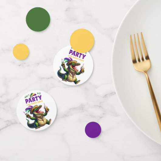 ハッピーマルディグラスアリゲーター コンフェッティ (グループ)