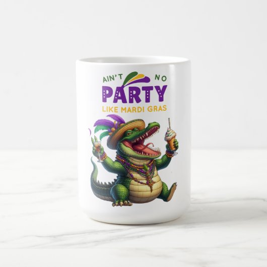 ハッピーマルディグラスアリゲーター コーヒーマグカップ (中央)