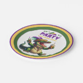 ハッピーマルディグラスアリゲーター ペーパープレート (アングル)