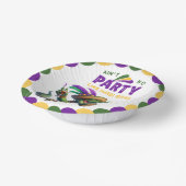 ハッピーマルディグラスアリゲーター ペーパーボウル (傾斜あり)