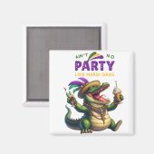 ハッピーマルディグラスアリゲーター マグネット (正面/裏面)