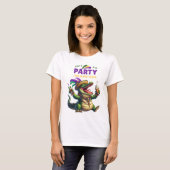 ハッピーマルディグラスアリゲーター Tシャツ (正面フル)