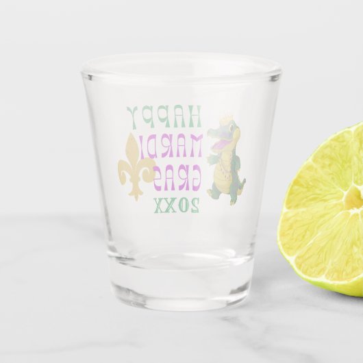 ハッピーマルディグラスゲーターキング ショットグラス (裏面)