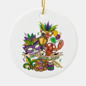 ハッピーマルディグラスセラミックオーナメント セラミックオーナメント (正面)