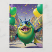 ハッピーマルディグラスフィッシュ ポストカード (正面)