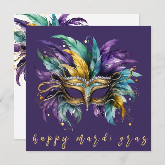 ハッピーマルディグラスフェザードマスク シーズンカード (正面/裏面)