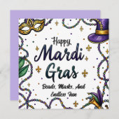 ハッピーマルディグラスフェザードマスク シーズンカード (正面/裏面)