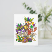 ハッピーマルディグラスポストカード ポストカード (スタンド正面)