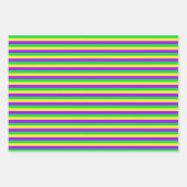 ハッピーマルディグラスマスクズビーズ3コーディネート ラッピングペーパーシート (正面3)