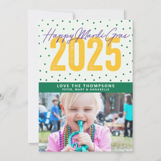 ハッピーマルディグラス2025 シーズンカード (正面)