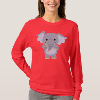 ハッピーマンガエレファントウィメンズTシャツ Tシャツ