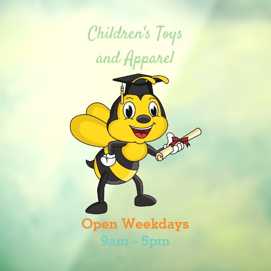 ハッピーマンガビー卒業 ウィンドウサイン (シート3)