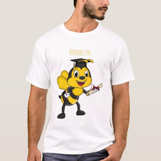 ハッピーマンガビー卒業 Tシャツ (正面)