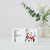 ハッピーマンガーデニング庭師 名刺 (スタンド正面)