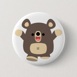 ハッピーマンガ黒クマのボタンバッジ 缶バッジ