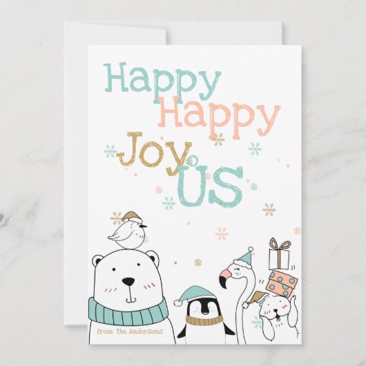 ハッピーマンガ・クリッターのクリスマス 招待状 (正面)