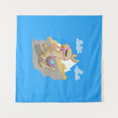 ハッピーマンガ・ラマ タペストリー (正面(横))