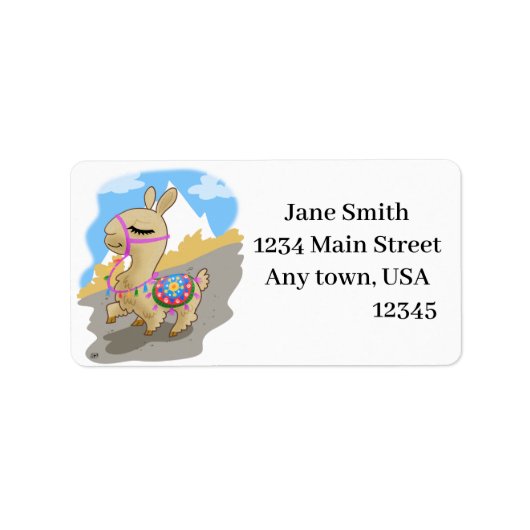 ハッピーマンガ・ラマ ラベル (正面)