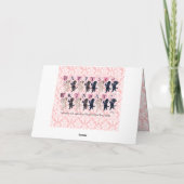 ハッピーマーチングラブラドール誕生日 カード (裏面)