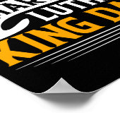 ハッピーマーティンルーサーキングデイステッカー ポスター (角)