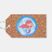 ハッピーマーメイドパーティーサンキューギフトラベル ギフトタグ (裏面横)