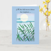 ハッピーミッド秋フェスティバルフルムーンライトブルー カード (黄色い花)