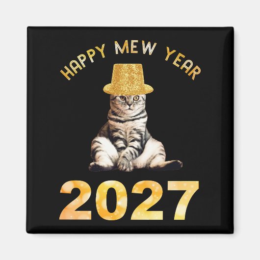 ハッピーミュウイヤー2027 マグネット (正面)