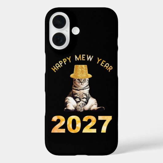 ハッピーミュウイヤー2027 Case-Mate iPhoneケース (裏面)