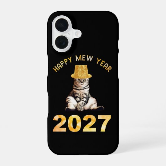ハッピーミュウイヤー2027 iPhone 16ケース (裏面)
