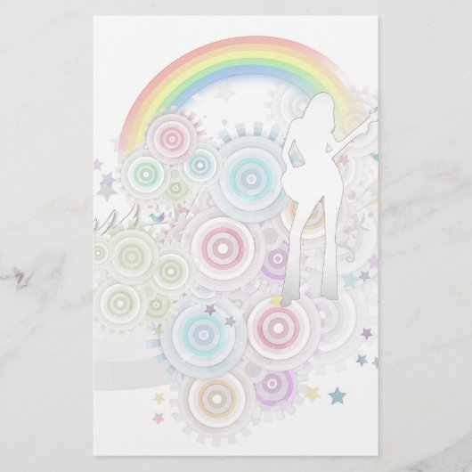 ハッピーミュージック 便箋 (正面)