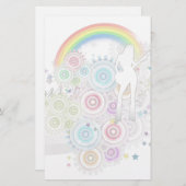 ハッピーミュージック 便箋 (正面/裏面)