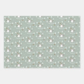 「ハッピーミュー年！」 スノーカカスタムット ラッピングペーパーシート (正面3)