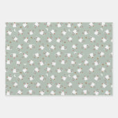 「ハッピーミュー年！」 スノーカカスタムット ラッピングペーパーシート (正面)