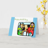 ハッピーミルクデー1月11日 カード (黄色い花)