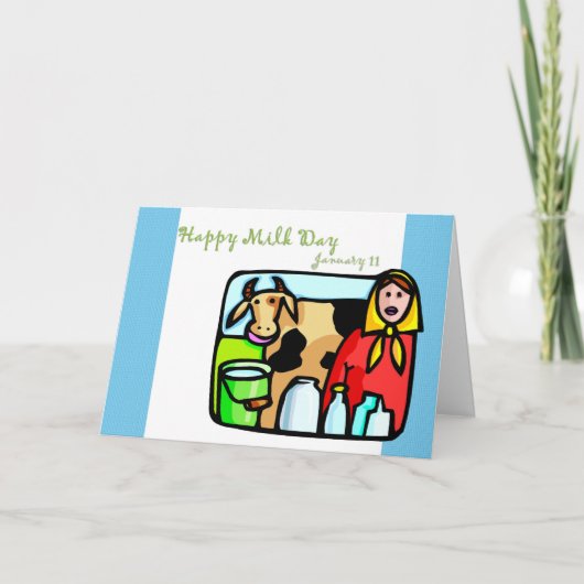 ハッピーミルクデー1月11日 カード (正面)