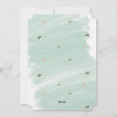 ハッピーミント水の色の休日の写真5x7カード シーズンカード (裏面)