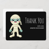 ハッピーミームハロウィーンモンスタースケッチ サンキューカード (正面/裏面)